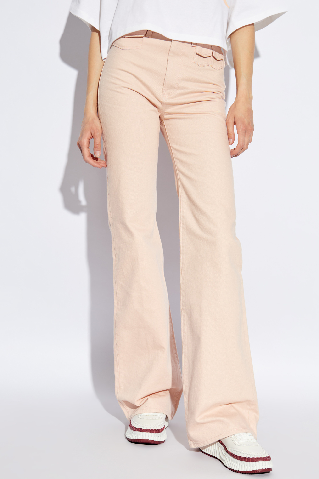 デニム・ジーパン CHLOE Woman Jeans Pink CH25UDP03252 6C7 29549263_58662705_600.jpg
